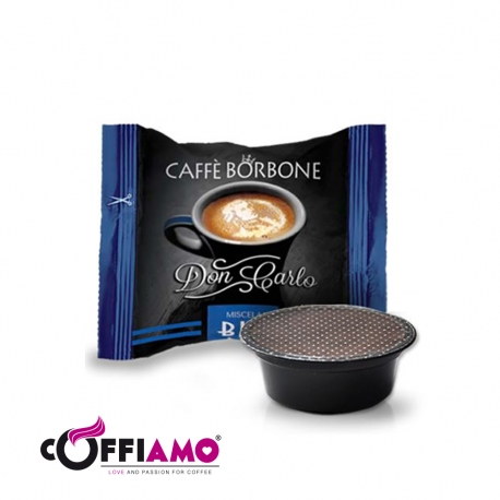 100 Capsule Caffè Borbone Don Carlo Miscela Blu compatibile Lavazza a Modo Mio